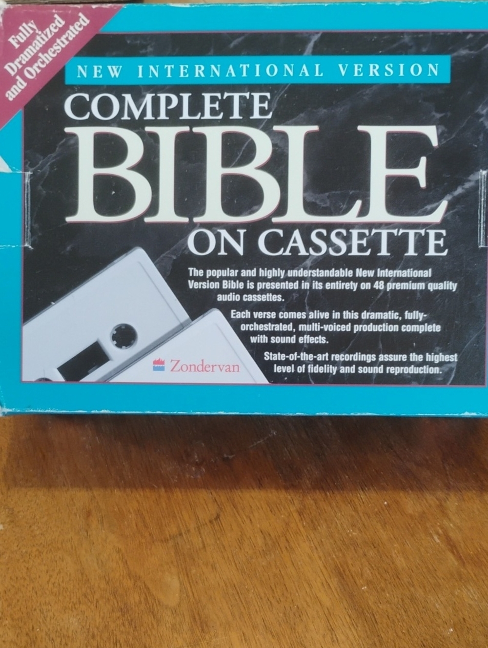 Complete Bible on Cassette - NIV Zondervan - Teal & Black Nearly Complete Set